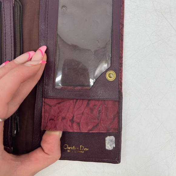 Dior crumpled leather wallet - Picture 10 of 12